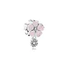 Andy Jewel 925 Sterling Silber Perlen Poetische Blüten Anhänger Charm Charms Passend für europäische Pandora-Schmuckarmbänder Halskette 791827EN40