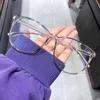 Sonnenbrille Übergroße Myopie -Brille Frauen Männer blau Licht blockieren Computer Augenschutz Glasg optische Brille transparent GlaSessung