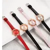 Principais relógios de pulso Luxo Moda Diamante Welp for Women Leather Band Small Dial Women Feminino 2022 Ladies Quartz Clock Gifts Montre Femmewri