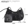 Mujeres PU cuero remache tachonado bolso de hombro diseñador Summer Trend Crossbody Bag Nueva moda exquisita Lady Zipper Messenger Bags W220805