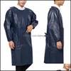 Aprons Home Textiles Garden Ll Leather Long Sleeve Cooking Baking Waterproof Oil-Proof Kitchen Restaurant For Wom Ot8Ym