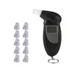 Professionele Alcohol Adem Tester Blaastest Analyzer Detector Test Sleutelhanger Breathalizer Blaastest Apparaat Lcd-scherm