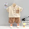 Clothing Sets Baby Boys Summer Clothes Outfits Born Shirt Shorts Suits Cloth For Toddler 1st Babies Birthday SetsClothing