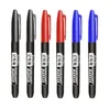 DIY Su Geçirmez Kalıcı İşaretçi Kalemi 1.5 mm Nib Siyah Mavi Kırmızı Art Marker Pens Öğrenci Okul Ofis Kırtasiye