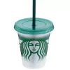 Starbucks Denizkızı Tanrıça 16oz/473ml Plastik Kupalar Tumbler Yeniden Kullanılabilir Açık İçme Düz Alt Sütun Şekli Kapak Saman Kupaları