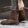 Marca inverno impermeabile uomo caldo peluche neve outdoor antiscivolo scarpe da lavoro da trekking stivaletti da uomo 201204