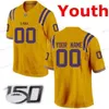 Custom Shatting 7 Tyrann Mathieu 80 Jarvis Landry 9 Joe Burreaux Burrow 91 Beriden Fehoko Lsu Tigers College Youth Kids Jerseys6675323