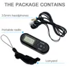 Pocket FM Radio FM64-108MHz Portable Sports Radio Receiver with LCD Display Neck Lanyard 3.5mm Headphone