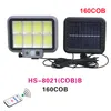 Splited Solar Lamp COB Garden Wall Outdoor Lighting 96led 105led 150COB 160COB 199LED 216LED 252COB 288COB 294COB Motion Sensor Waterproof 3 Modes Remote Control