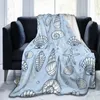 Dekens flanellen deken koraal nautisch thema zachte dunne fleece sprei dekking voor bedbank home decor dropshipblankets