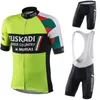 Ciclismo Jersey Set Euskadi Equipe 2022 Roupas Murias Masculinas Verão Bicicleta Bib Capas MTB Bicicleta Camisa Tenue Cycliste Velo Racing Conjuntos