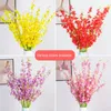 Dekorative Blumenkränze Künstliche Seide Faux Dancing Orchid Fake Butterfly Orchids Bouquet Gypsophila für Home DecorDekorativ