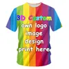 Camiseta Camiseta de Kid Shirt personalizada para crianças Camisetas de aniversário personalizadas Tão seu próprio Design Boy and Girl Roupos Diy 220707