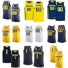 Nadir Michigan Wolverines Formalar Zavier Simpson Jersey Riko Ozuna-Harrison Teske Wagner Wilson Mens College Basketbol Giyer Özel Dikişli