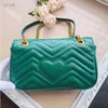 2022 Fashion Marmont Women Luxurys Designers Väskor Verkliga läderhandväskor Kedjan Kosmetisk Messenger Shopping axelväska Totes Lady Wallet Purse 010