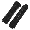 Läderklockband för Hublot Big Bang Silicone Watch Strap Men Drable Belt -armbandsersättningsarmband Band