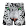 Męskie szorty est tygrysy zwierzęcia pływanie 3D druk mody 2022 Summer HARAJUU HIP HOP LEISURE Play Drop