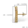 입방 지르코니아 스틱 디자이너 스터드 이어링 힙합 보석류 남성 다이아몬드 액세서리 5513114