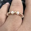 Wedding Rings Rotate Beads Fidget Spinner For Women Simulated Pearl Anti Stress Anxiety Ring Engagement Vintage JewelryWedding