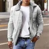 Nouveaux hommes Faux cuir vestes polaire doublé hiver chaud Parka épaissir thermique fourrure pardessus vêtements d'extérieur L220801