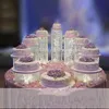 Altro Bakeware 3-9pcs/set Wedding Crystal Tower Birthday Party Decoration Acrilico Cake Stand SuitAltro