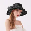 Wide Brim Hats Women For Beach Womens Summer Dress Hat Leaf Flower Bridal Shower Sun HatWide