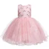 Robes de fille robes de filles infantiles mariage pour les occasions formelles robe de performance fête d'anniversaire année noël soie