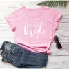 Mariée et équipe femmes T-shirt Bachelorette Party Tee chemise de douche nuptiale mode féministe mariage hauts T9wi