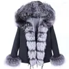 Women's Fur & Faux Winter Jacket Parka Natural Collar Real Coat Fux Lining Women RemovableWomen's Women'sWomen's