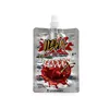 Bolsas líquidas de 600 mg de 600 mg ILEVA 180ml Jugo de boquilla de succión Bolsa Mylar Bag Resealable Boille de aluminio Pagado superior de aluminio