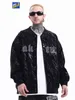 Uncoledonjm zwarte varsity jas jassen heren street slijtage jassen voor mannen Koreaanse mode winterjack mannen T220728