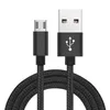 Top Quality 2A Fast Charging Speed 1m 2m 3m 10ft micro v8 5pin alloy braided nylon usb cable for samsung edge android phone