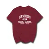 Stranger Things Hawkins High School Magliette a maniche corte Magliette Magliette in jersey di cotone Pantaloni da jogging Taglia S5XL6708488