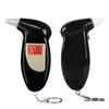 LCD Alcohol Tester Keychains Party Favor Portable Digital Alcohol Detector With 5Pcs Mouthpiece