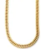 Grande chaîne en or plaquée or 18 carats pour hommes Hip hop, collier dominateur exagéré Miami Cuba 15 mm 60 cm