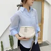 Trendy merk lederen dame's zak koehide mode casual schoudertassen