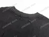 22SS mulheres designers camisetas Tee desgastar tesoura cartas de algodão manga curta homem equipe pescoço paris streetwear preto xinxinbuy s-2xl