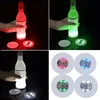 Lager blinkande glöd led flask klistermärke coaster lampor blinkande kopp matta batteri drivs till julfest bröllop bar vas dekoration ljus butik FY5395