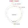 여성을위한 패션 작은 심장 펜던트 목걸이 트렌디 한 간단한 골드 실버 컬러 체인 초커 소녀 파티 쥬얼리 선물