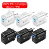 Chargeur mural rapide PD 20W 18W, USB Type C, Charge rapide 3.0, adaptateur universel pour iPhone, Samsung, Google, Smartphones