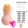 Olo uppvärmning vagina suger vibrator sexiga leksaker för kvinnor g-spot massage dildo nippel klitis sucker 3 i 1 hoppande ägg erotisk produkt