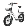 EU Stock H4 13AH 48V 250W 20 tum Folding Moped Electric Bicycle Hydraulic Disc Brakes 60 km Mileage Range Electric Bike