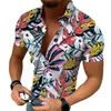 M-5XL Fashion Hawaiian Shirt Blouse Mens Designer T Shirt Casual Man Loose Tees Print Short Sleeves Top men's Cotton t-shirt hip hop tee shirts button up tshirt