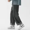 Single Road Mens Wide Leg Jeans Men Y2K Baggy Oversized Denim Pants Hip Hop Streetwear Korean Trousers Vintage Cross Jeans 220804