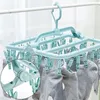 Clips Clothes Drying Rack Underwear Socks Clip Hanger Multi-function Storage Windproof Plastic Hangers & Racks