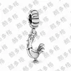 جديد S925 Sterling Silver Loose الخرز زودياك قلادة محررة أصلي PANDORA سوار سوار سحر قلادة أزياء DIY سيدات أمي هدية المجوهرات