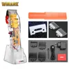 Wmark Model NG 108 Перезаряжаемая машина для стрижки волос Clippers Trimmer Trimmer Прозрачная крышка белая или красная база 7300RPM 220623