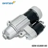 6EM-81800 Startermotorersplaceringsdelar för Yamaha Outboard Motor 4T 75 hk 90 hk F115B 150HP 6EM -81800-00 6EM -81800-01