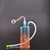 Cachimbo de água Rainbow Oil Rig de 6 polegadas Mini Dab Glass Queimador de óleo Bong Showerhead Perc Tubo de água pequeno reciclador com adaptador de unha de óleo de 10 mm e mangueira