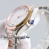 RWF Aqua Terra 150m A8800 Automatyczna Women Watch 220.20.34.20.55.001 34 mm Mother of Pearl Dial Rose Gold Bezel Bransoletka ze stali nierdzewnej Super Wersja Eternity Watches